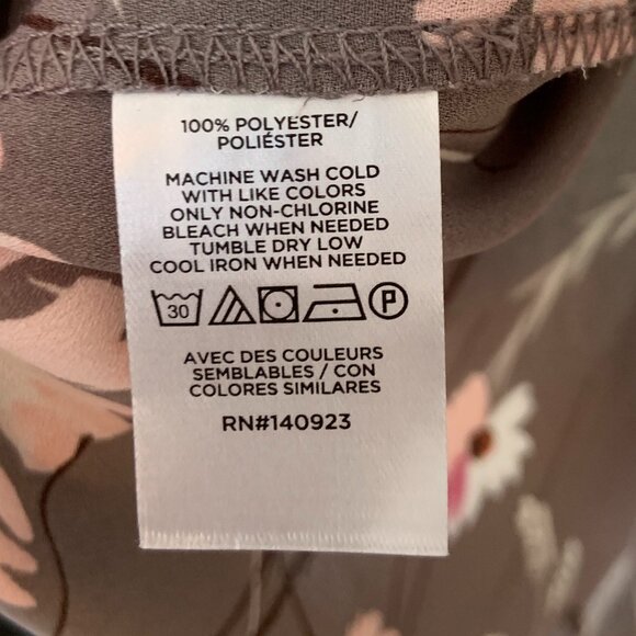 Loft Floral Tank Blouse size L - Picture 4 of 5